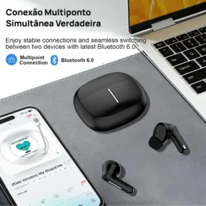 Fones De Ouvido Bluetooth Sem Fio Com Redução De Ruído Anc - Imagem 8