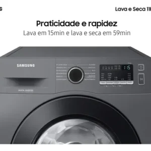 Lava E Seca Samsung Wd11m Com Digital Inverter Inox 11kg Cor Inox look - Imagem 4