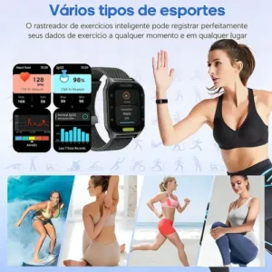 Relógio Smartwatch Prova D'água Ultra Mulher Rosa Original - Imagem 3