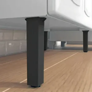 Balcão de Cozinha Itatiaia Aço 3 Portas 1 Gaveta Com Tampo de 105 CM Modelo Rose Branco Neve - Imagem 7