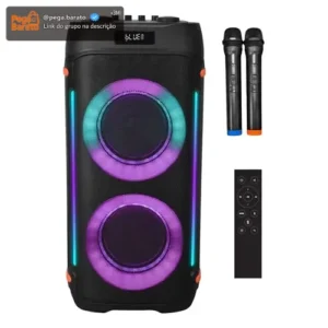 Caixa Som Philco Extreme 1200w Connection Tws Pcx6900 2 Mic Preto - Imagem 1
