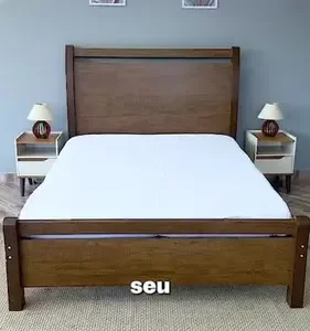 Protetor De Colchão Impermeável Casal Matelado Antialérgico Antiácaro Resistente A Líquidos Toque Macio Branco - Imagem 2
