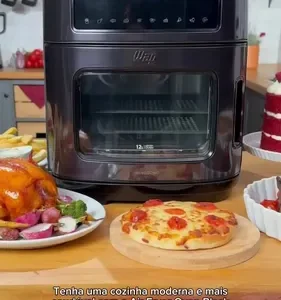 Fritadeira Elétrica Wap Air Fryer Oven Digital Black Inox 12 Litros com Revestimento Antiaderente - Imagem 2