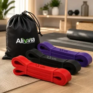 Kit Super Band 3 Intensidades Piva Store - Elástico Extensores Borracha Leve, Média E Extra Forte P/ Crossfit Pilates Faixa Fisioterapia Academia - Imagem 1