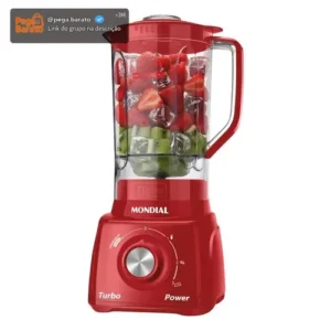 Liquidificador L-99 Turbo Power 2,2l 550w Vermelho Mondial - Imagem 1