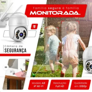Câmera De Segurança Wifi Icsee Externa Mini Dome Full Hd Infravermelho Prova D'água Kateluo - Imagem 3