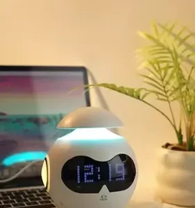 Despertador Inteligente Design Robo Bluetooth Alto-falante - Imagem 2