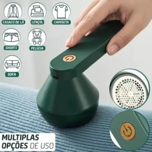 Papa Bolinha Elétrico Sem Fio Removedor De Fiapos Tira Pelos De Roupas Com Facilidade Recarregável Marca Ecomixshop - Imagem 5