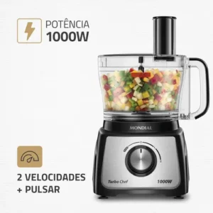Multiprocessador Turbo Chef 5 em 1 Mondial 1000W MPN-01-B - Imagem 4