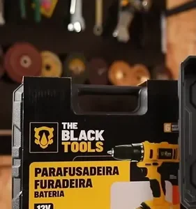 Furadeira Parafusadeira Sem Fio A Bateria Tb-12e 12v 3/8 10mm Com Maleta E Acessórios The Black Tools - Imagem 14