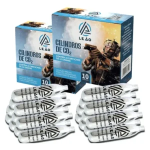 Kit Airsoft 20 Cilindros/capsulas Co2 12g Pistola Pressão - Imagem 1
