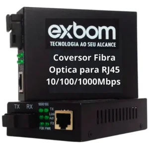 Conversor Mídia Fibra Óptica Gigabit Rj45 1000mb Par A+b - Imagem 5