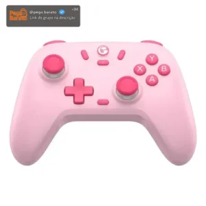 Controle Gamesir T4 Nova Lite Sem Fio Para Pc Switch Android Ios Steam Celular Hall Effect Cor Rosa - Imagem 1