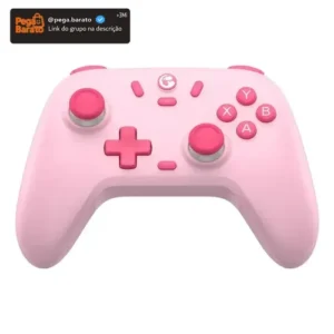 Controle Gamesir T4 Nova Lite Sem Fio Para Pc Switch Android Ios Steam Celular Hall Effect Cor Rosa - Imagem 1