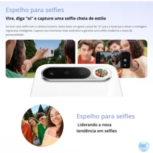 Smartphone Celular Realme 16 5g 256gb 12gb Ram Dual Sim Câmera De 50mp Lumacolor Image Espelho para Selfies Bateria 6550mah Impermeável Ip69 Pro 4200nit Amoled Branco - Imagem 5