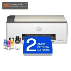 Impressora multifuncional HP Smart Tank 583 Colorida 1 USB 2.0 de alta velocidade (dispositivo); 1 porta Wi-Fi 802.11b/g/n; 1 Wi-Fi Direct -100 a 240 VCA - Imagem 1