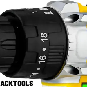 Parafusadeira Furadeira De Impacto The Black Tools Profissional TB-21PX 2 Baterias Com Maleta 60Hz Amarelo - Imagem 7