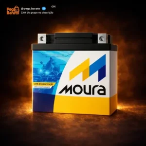Bateria Moura Titan Fan Biz Bros Fazer 125 150 160 Flex Xre - Imagem 1