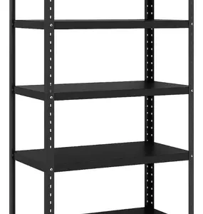 Prateleira De Aço 5 Bandejas 40x92cm Preta Coluna Triparti - Imagem 3