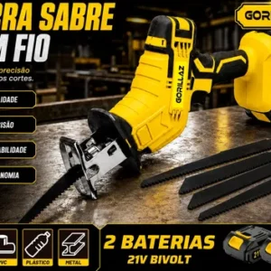 Serra Sabre Abrir Boi Cortar Carne Ossos Portátil 2 Baterias - Imagem 5