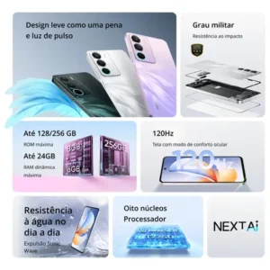 Celular Smartphone Realme C73 256gb 8gb Ram Dual Sim 120hz 6000mAh Verde - Imagem 3