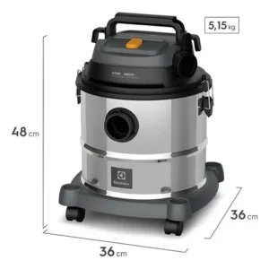 ASPIRADOR DE PÓ E ÁGUA ELECTROLUX EM INOX 127V GT20I - Imagem 4