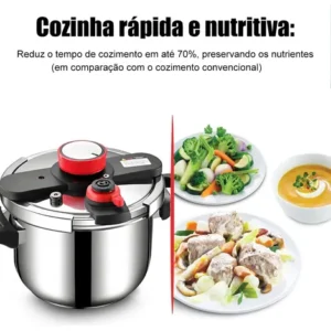 Panela De Pressão Em Aço Inoxidável Com Três Configurações6l - Imagem 11