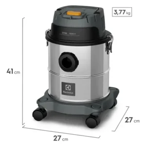 Aspirador de Pó e Água Electrolux GT12i 1500W 12L 8,5L útil total função sopro compacto líquidos químicos inox protetor térmico - Imagem 4