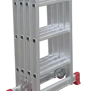 Escada Multifuncional Alumínio Extensível 4x3 Botafogo ESC0292 3.35m 12 Degraus Cor Prateado - Imagem 5