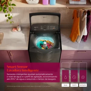 Máquina de Lavar Brastemp 14Kg Cinza Smart Sensor- BWJ14A9 - Imagem 4
