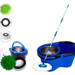Esfregão Perfect Pro Mop 360° Balde Inox Cabo Longo Microfibra 16L - Imagem 13