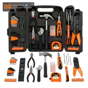 Jogo Kit Caixa Ferramentas 129 Pçs Estojo Plastico Maleta - Imagem 1