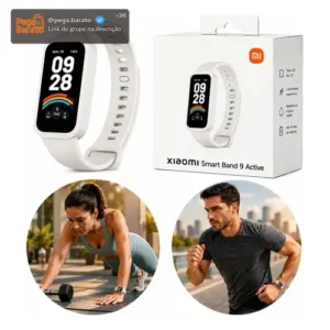 Relógio Xiaomi Smart Band 9 Active Inteligente 5atm Branco - Imagem 1