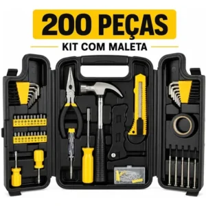 Jogo de Ferramentas 200 Peças com Chaves de Precisão e Allen Kit com Maleta Resistente - Titanium Platina - Imagem 3