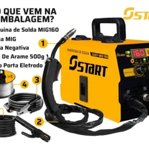 Maquina Inversora Solda Mig 160a 3 Em 1 Tig Lift Acessórios - Imagem 5
