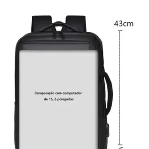 Mochila Dos Homens Com Faixa Impermeável Para Expansão - Imagem 3