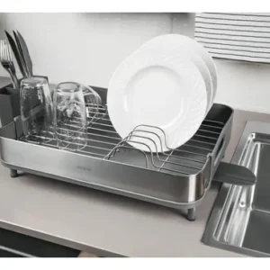 Escorredor Louça Tramontina Inox C/ Porta Talher Removível Cor Grafite - Imagem 2