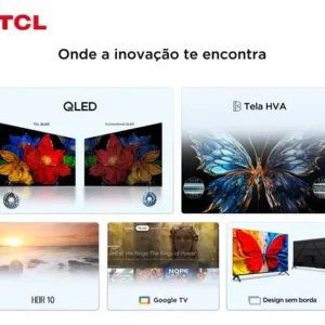 Smart TV TCL 43 Polegadas Full HD QLED S5K WiFi Bluetooth Google TV 2 HDMI HDR10 Dolby Audio 43S5K - Imagem 4