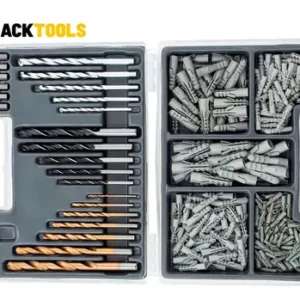 Kit Jogo De Ferramentas 129 Peças Com Jogo De 40 Soquetes Chaves E Kit 300 Peças Brocas E Buchas The Black Tools - Imagem 9