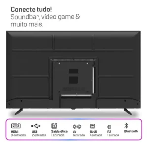 Smart Tv Hq 40 Full Hd Android 12 Slim Hqs40nkhm - Imagem 4