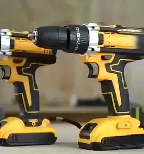 Ecosen Parafusadeira Furadeira Sem Fio 8Ah Bateria Duas Baterias Amarela 60hz - Imagem 2