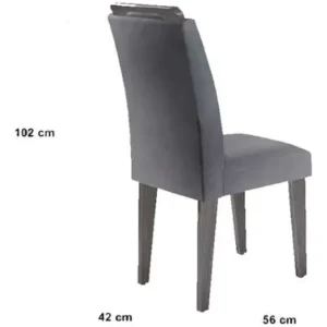 Mesa Alvorada 180 Tp Mdf Vidro Canto Reto 6 Cadeiras Rufato - Imagem 7