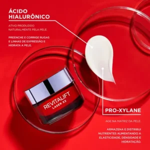 Creme Facial Anti-idade, com PRO-XYLANE e Ácido Hialurônico, Corrige Rugas e Flacidez, Revitalift Laser X3 L'Oréal Paris 50ml - Imagem 6