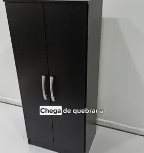 Armário Multiuso 2 Portas Preto Regente - Imagem 8