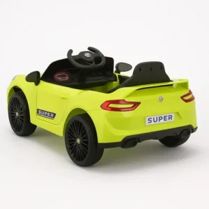 Carro Elétrico Infantil TURBO RSX 12V Controle Remoto Luzes Música Verde - Imagem 10