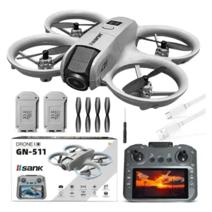 Drone Profissional L28s Pro Max Battery Motor Brushless Câmera Hd Para Fotografia Aérea, Voltar Auto + Siga-me Com 2 1800mah Baterias Controle Com Tela,drone 2.4ghz 5g Cinza - Imagem 8
