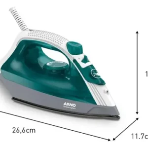 Ferro A Vapor Elétrico Arno Steamgliss Fsgp Cor Branco/Verde - Imagem 8