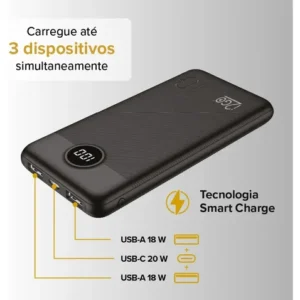 Carregador Portátil Power Bank Turbo i2GO 10000mah 20w Com Display Digital - Imagem 4