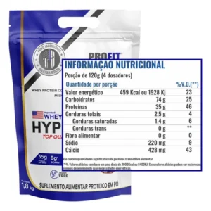Hyper Whey Protein 1,8kg Isolado E Concentrado - Profit Labs Sabor Chocolate C/ Pasta De Amendoim - Imagem 2
