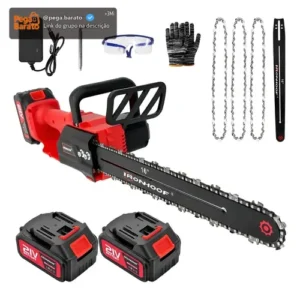 Motosserra Elétrica Brushless 16 Polegadas 2 Bateria 1600w - Imagem 1